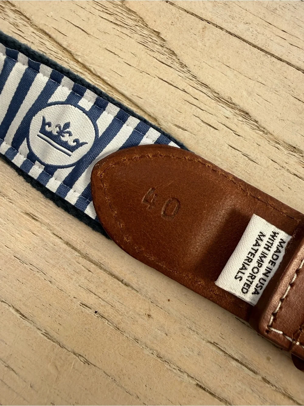 Men’s Peter Millar Congressional Country Club Golf Belt Embroidered size 40